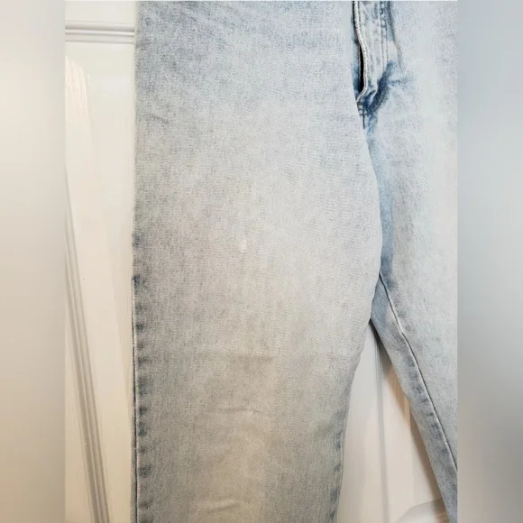 💪VINTAGE BRITCHES GREAT OUTDOORS BLUE JEANS MEN'S SIZE 31 x 31 FADED DISTRESSED - Picture 5 of 12